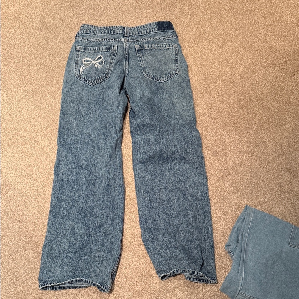Hollister Blue Straight Leg Jeans
